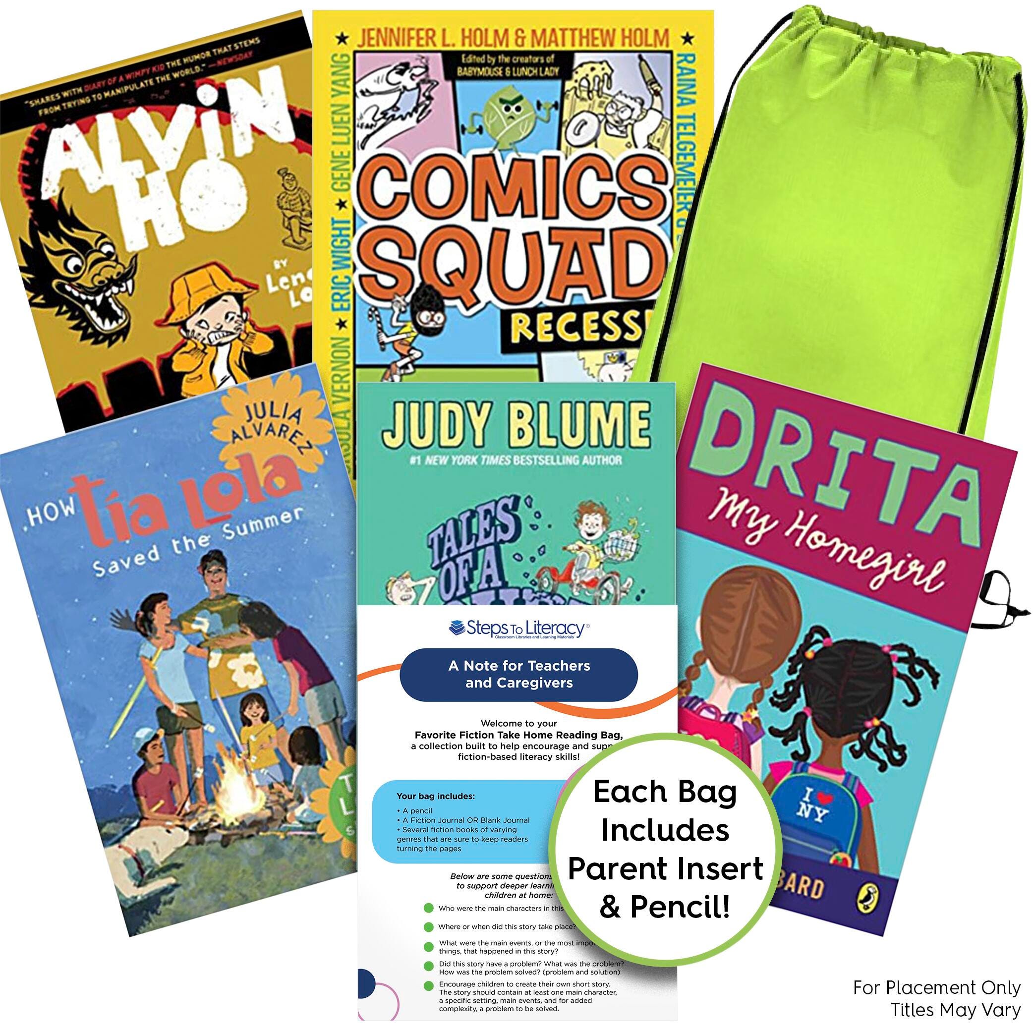 Achieve It! Take Home Bag Favorite Fiction Book Collection, Grade 4, Set of 9 2097400